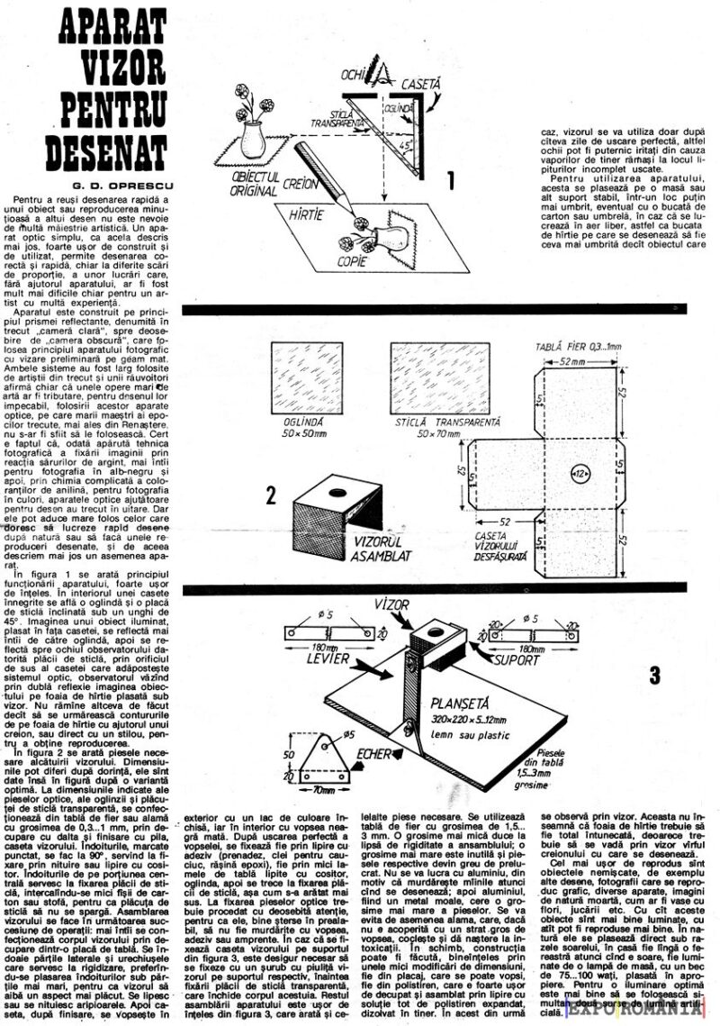 Cum construiești aparatul de marit și copiat desenul preferat