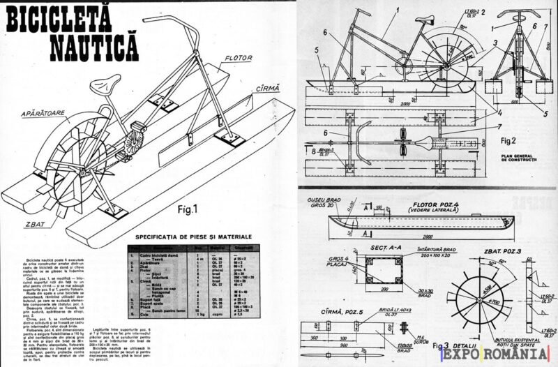 Cum construiești bicicleta nautica