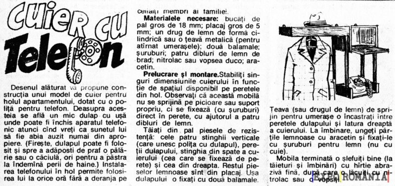 Cum construiești cuierul cu telefon