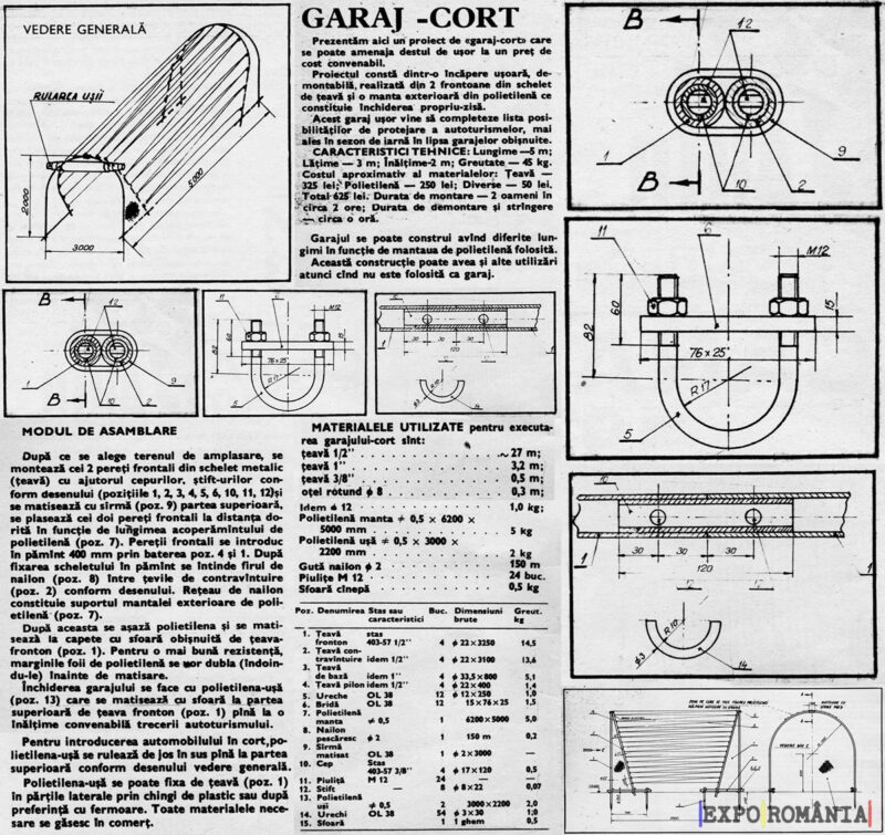 Cum construiești garajul cort