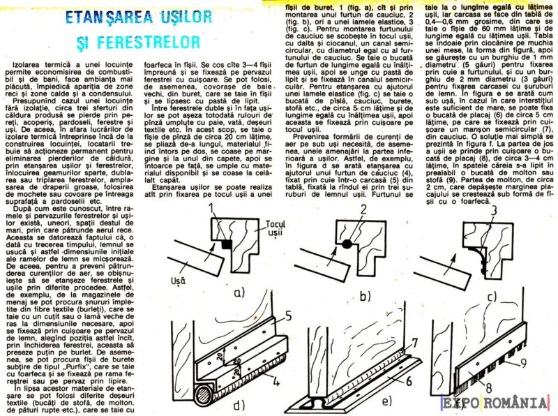 Cum etansezi ușile și ferestrele