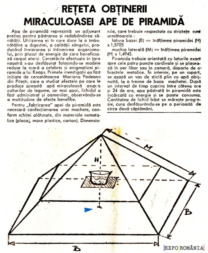 Cum faci apa de piramida
