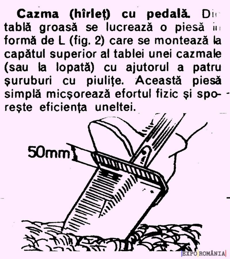 Cum faci cazmaua cu pedala