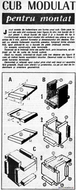 Cum faci jucaria cubul modulat