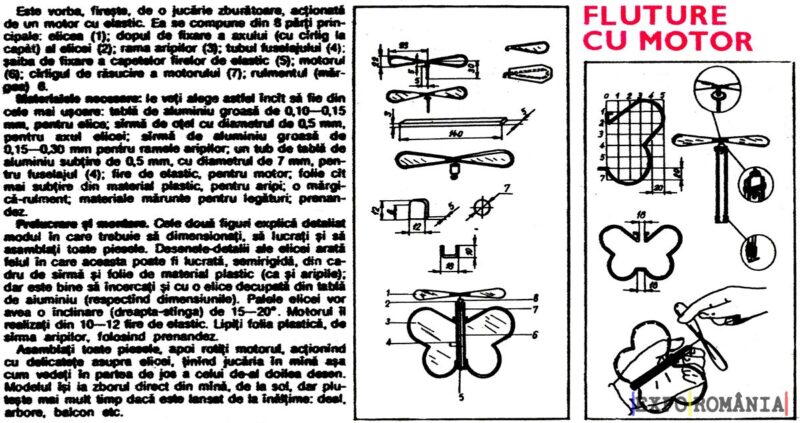 Cum faci jucaria fluture cu motor