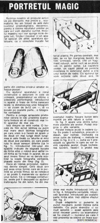 Cum faci jucaria portretul magic