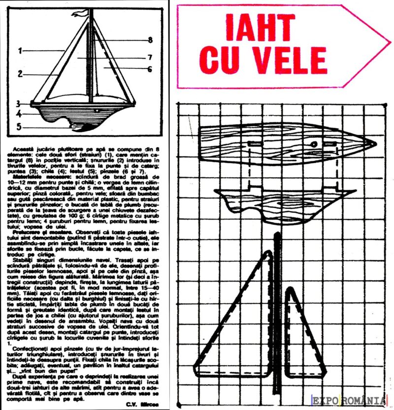 Cum faci jucaria yacht cu vele