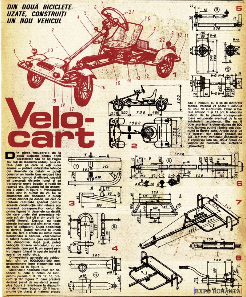 Cum faci kartul cu pedale din doua biciclete