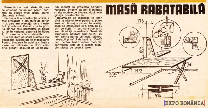 Cum faci masa rabatabila