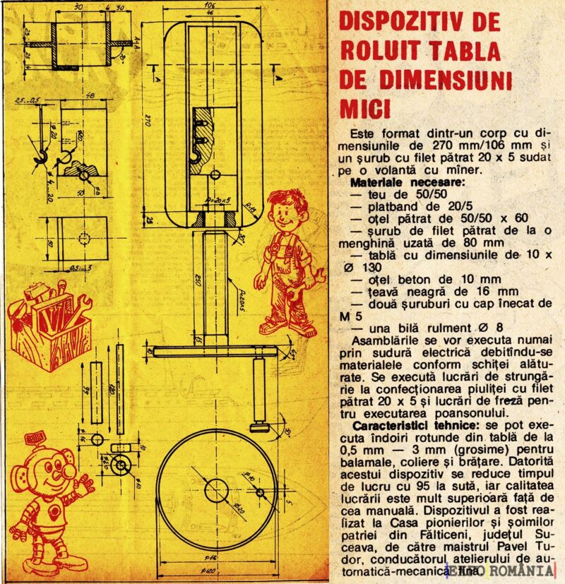 Cum faci o unealta de roluit tabla
