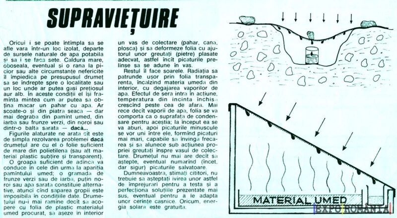 Cum procuri apa cand ești izolat in natura