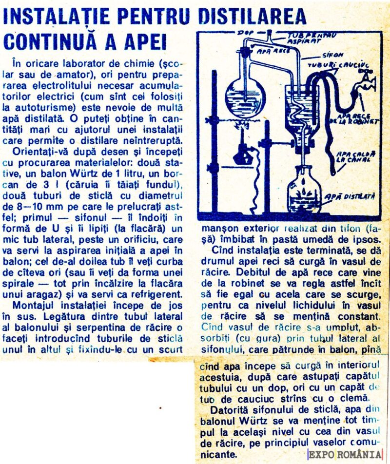 Cum produci apa distilata