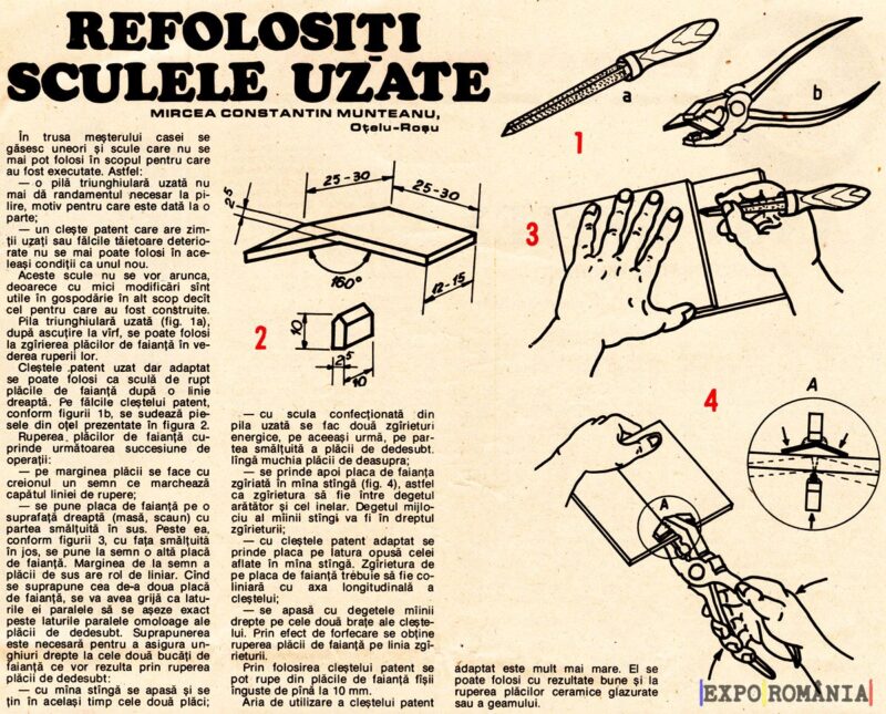 Cum refolosești sculele uzate