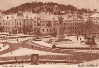 Vedere istorică din orașul Stalin în iarnă