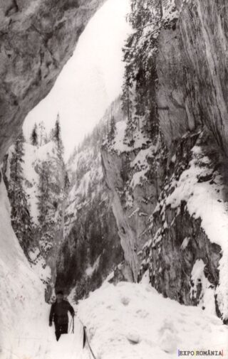 Peisaj montan de iarnă înzăpezit