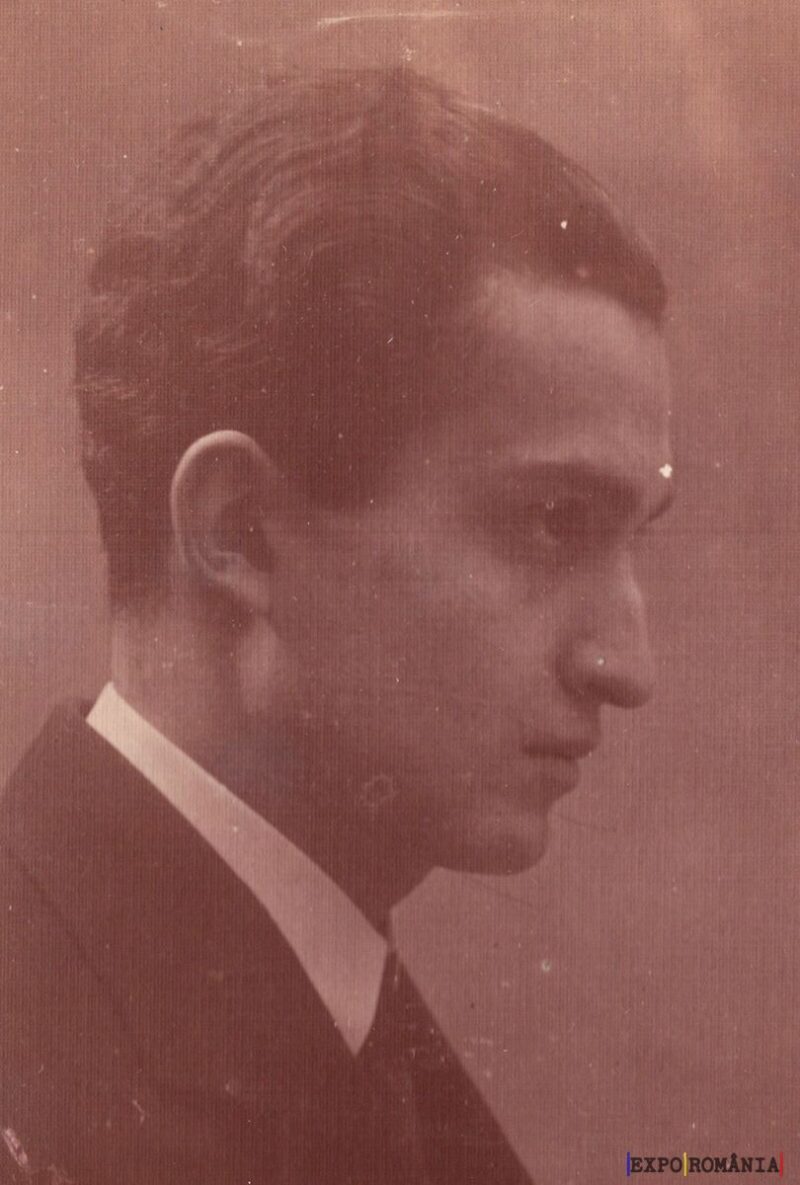 Portret artistic în stil sepia al unui tânăr