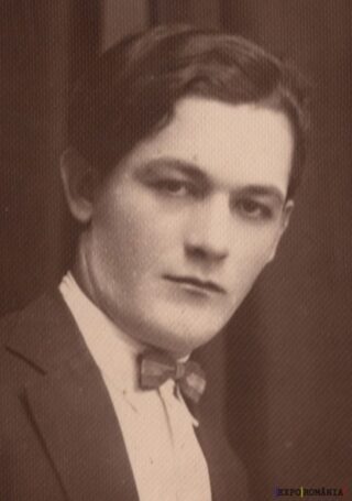 Portret vechi alb-negru al unui bărbat elegant