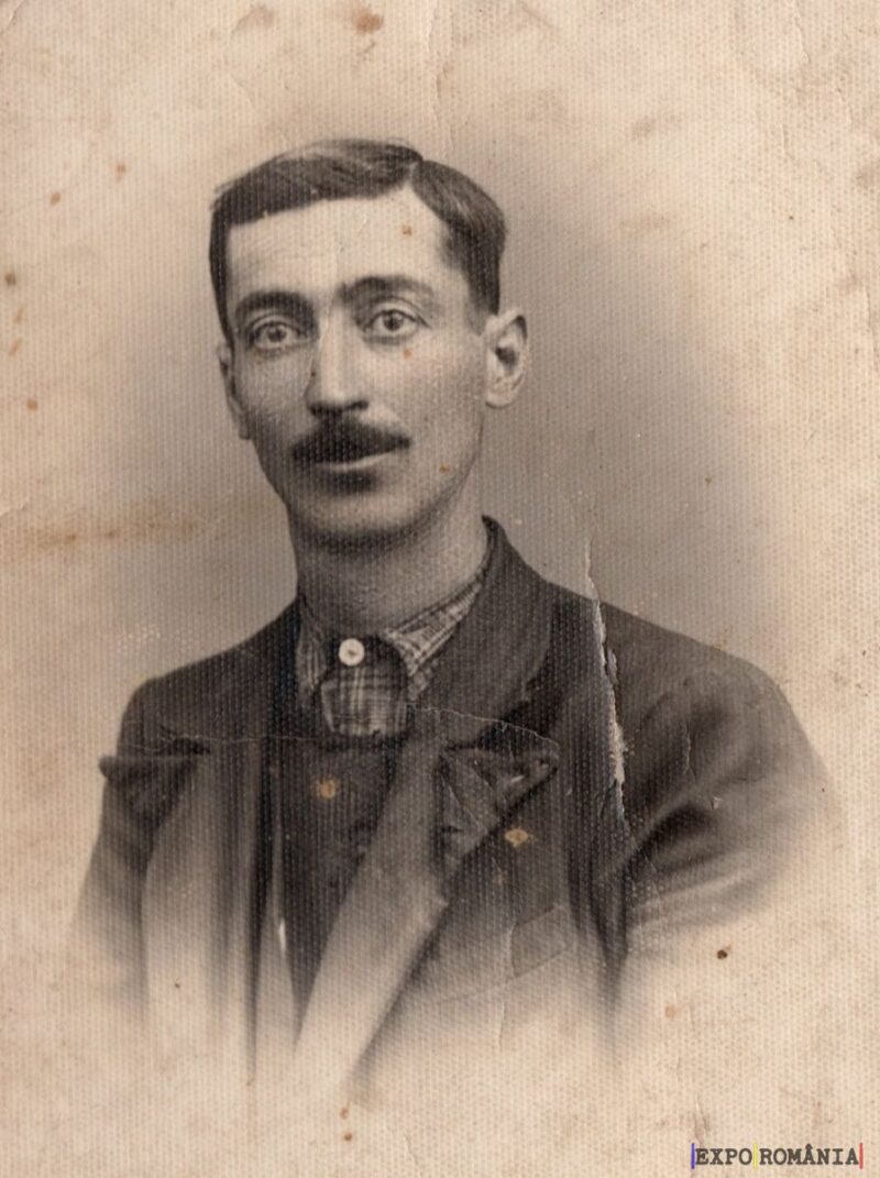 Portret vintage al unui bărbat cu mustață