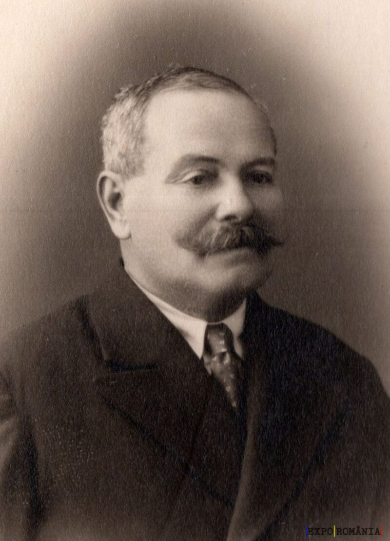 Portret în sepia al unui bărbat mustăcios