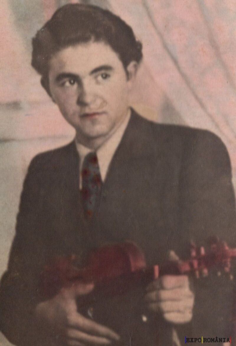 Tânăr cu vioară în mână