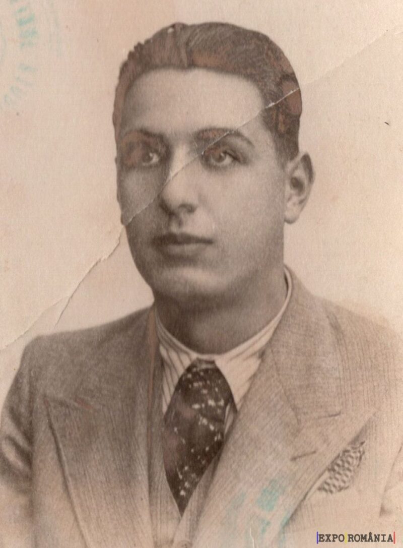 Fotografie veche a unui bărbat tânăr