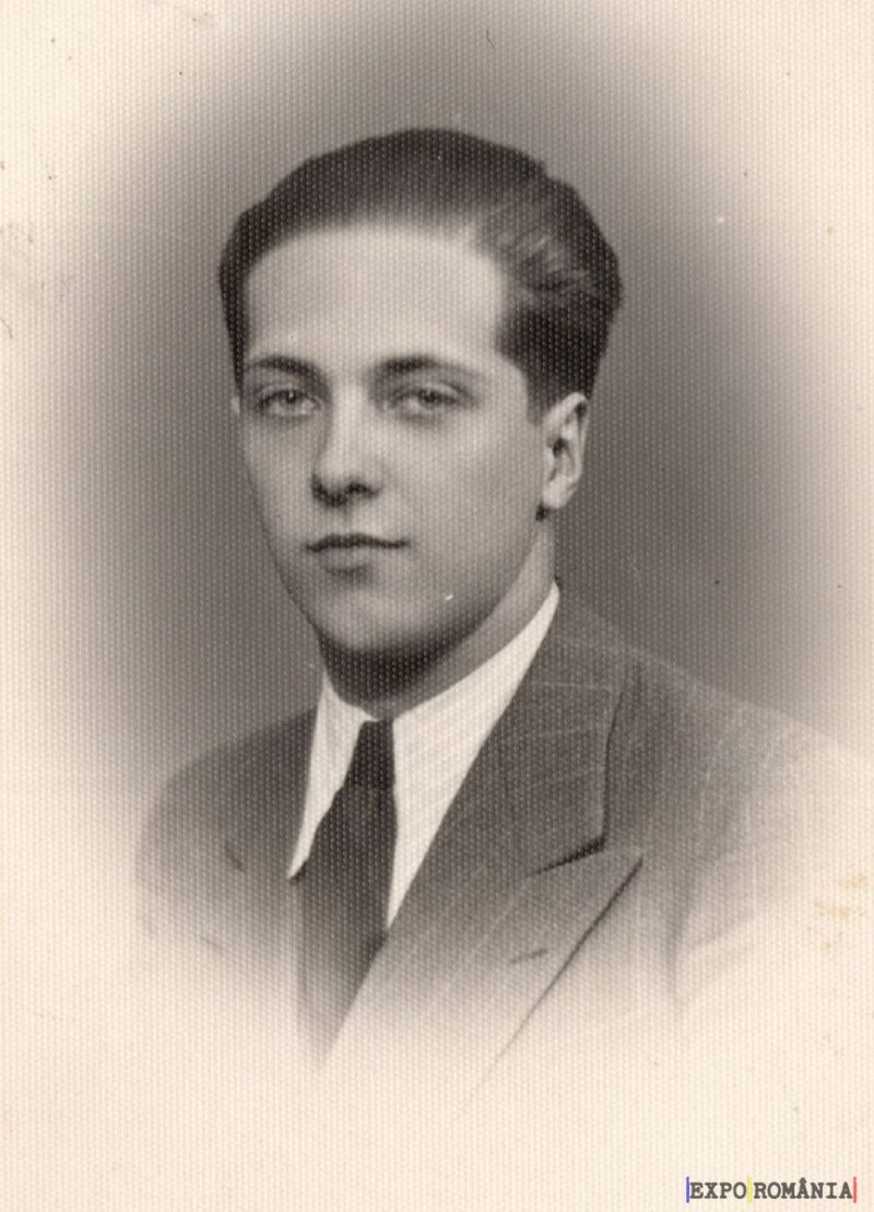 Portret alb-negru al unui tânăr elegant