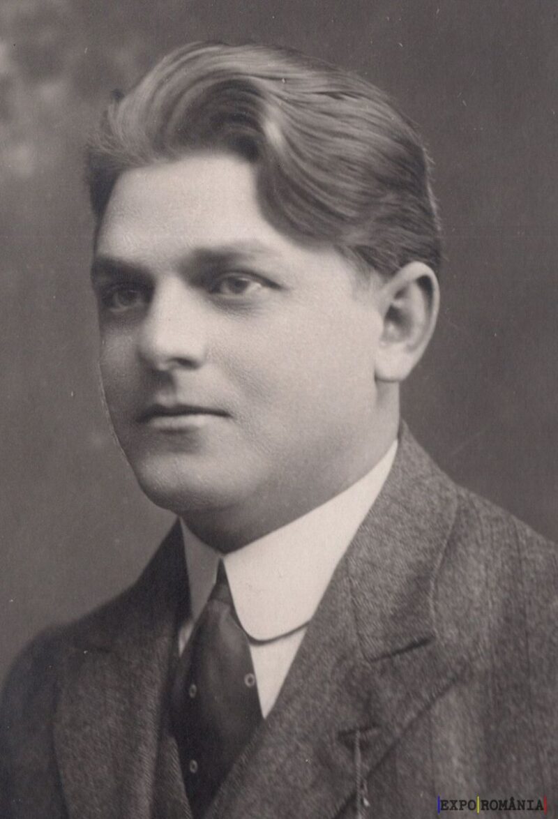 Portret alb-negru al unui bărbat elegant