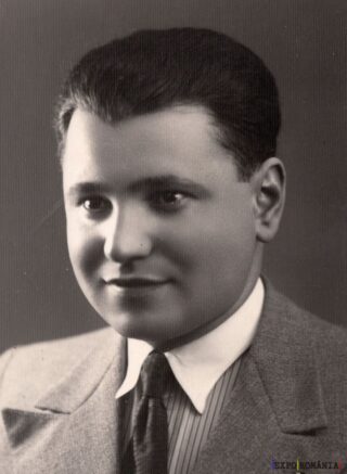 Portret alb-negru al unui bărbat elegant