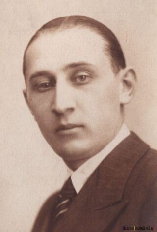 Portret alb-negru al unui bărbat elegant