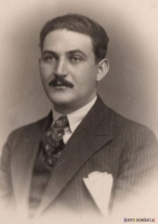 Portret alb-negru al unui bărbat elegant