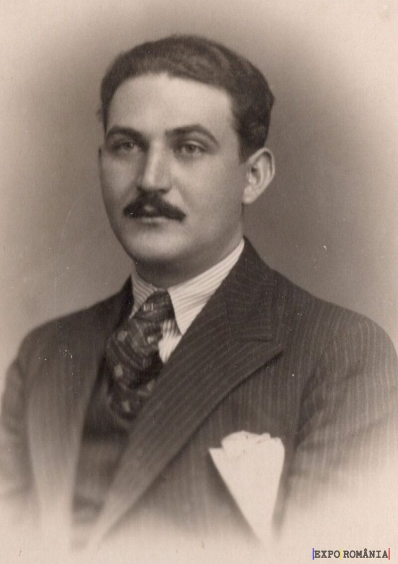 Portret alb-negru al unui bărbat elegant