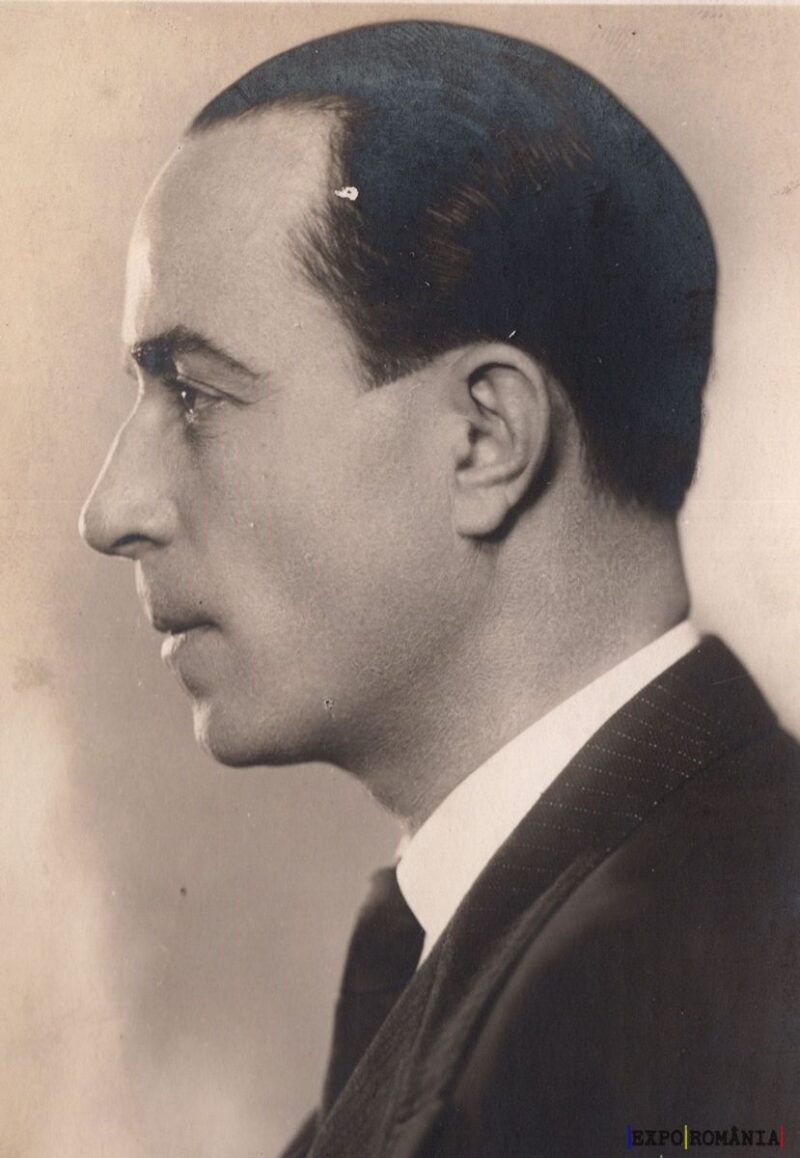 Portret alb-negru al unui bărbat elegant