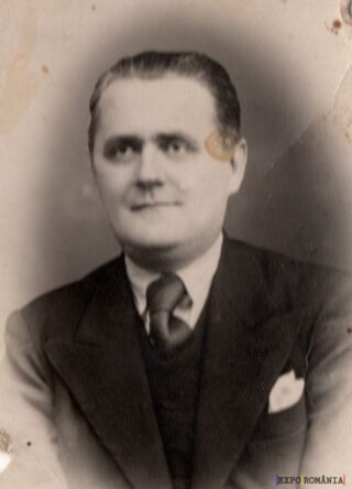 Portret alb-negru al unui bărbat elegant