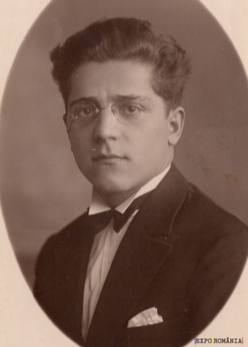 Portret alb-negru al unui tânăr elegant