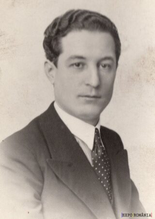 Portret alb-negru al unui bărbat elegant