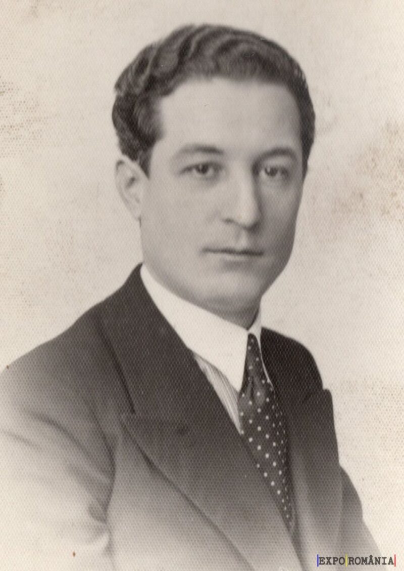 Portret alb-negru al unui bărbat elegant