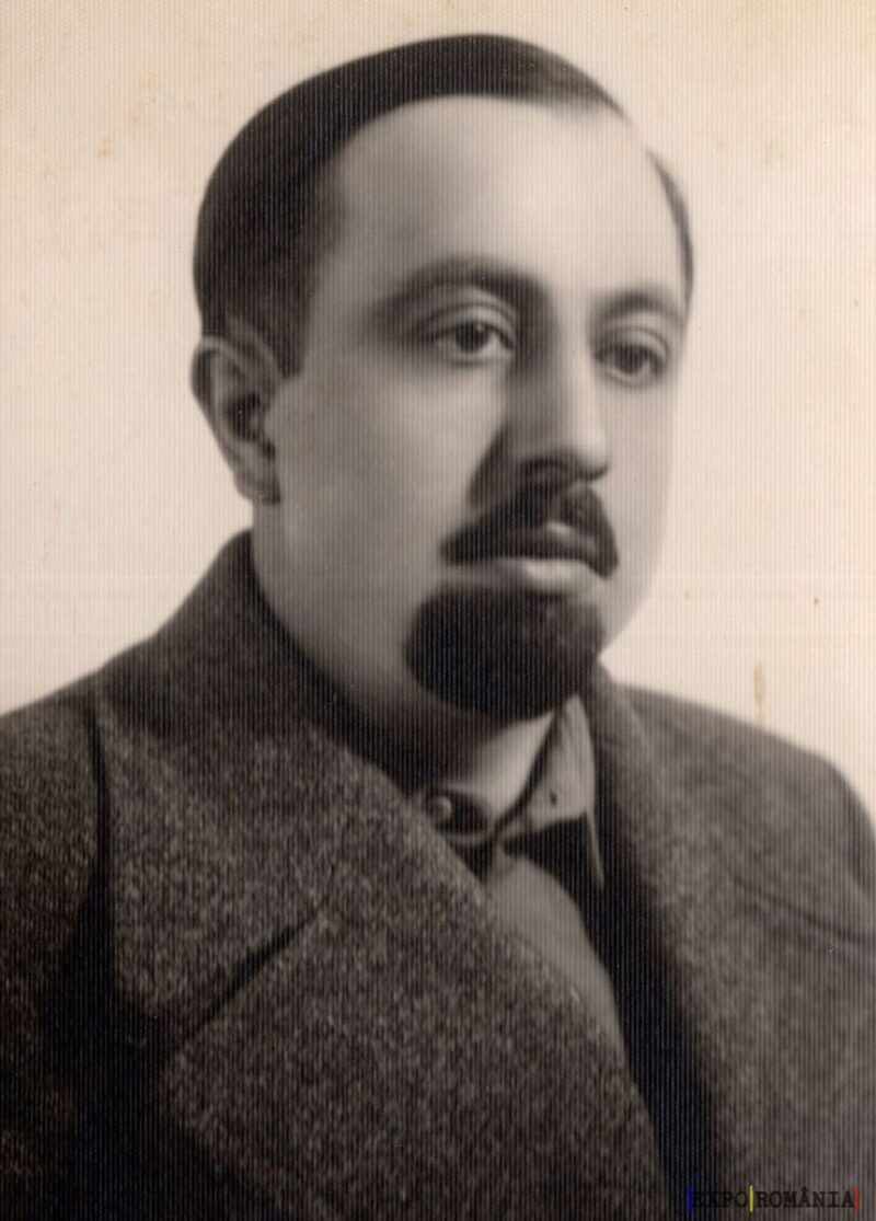 Portret alb-negru al unui bărbat serios