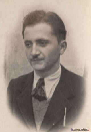 Portret alb-negru al unui tânăr elegant