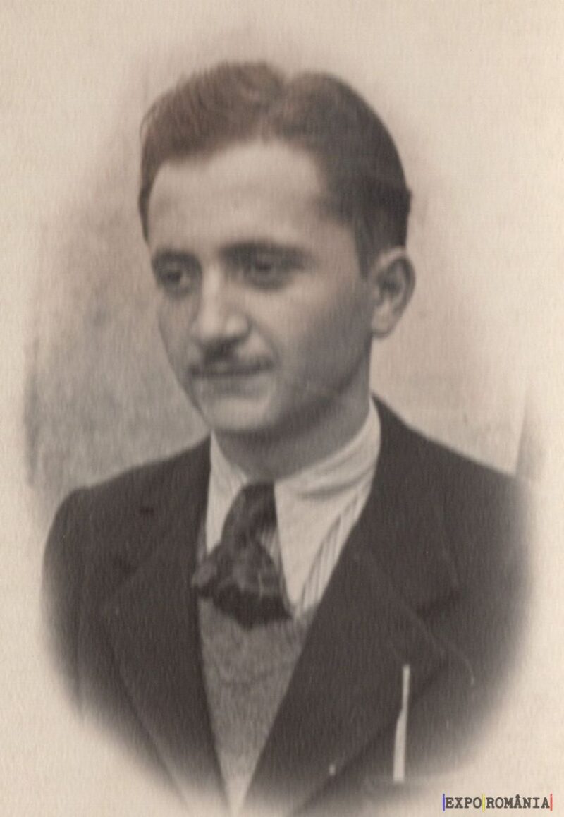 Portret alb-negru al unui tânăr elegant