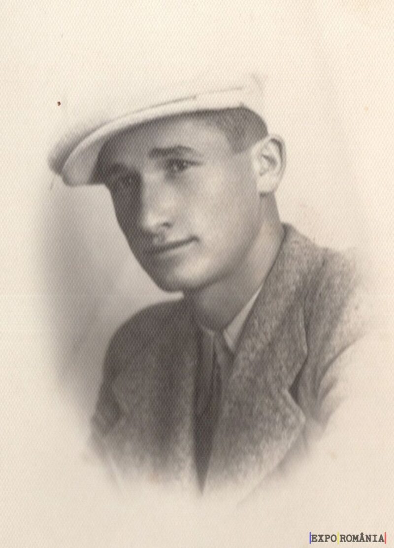 Bărbat cu șapcă într-o fotografie veche