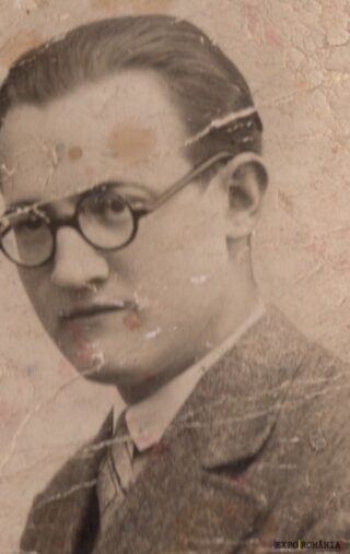 Portret alb-negru vintage