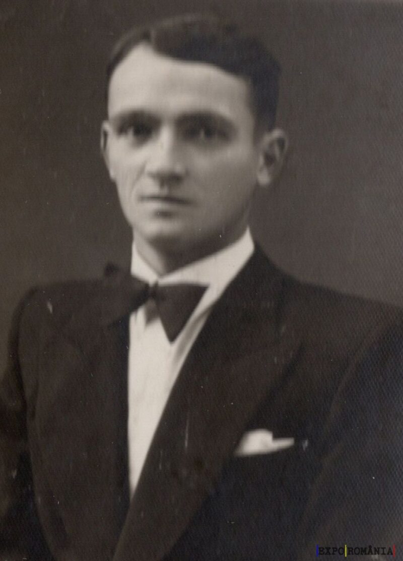 Portret clasic în alb-negru al unui bărbat elegant