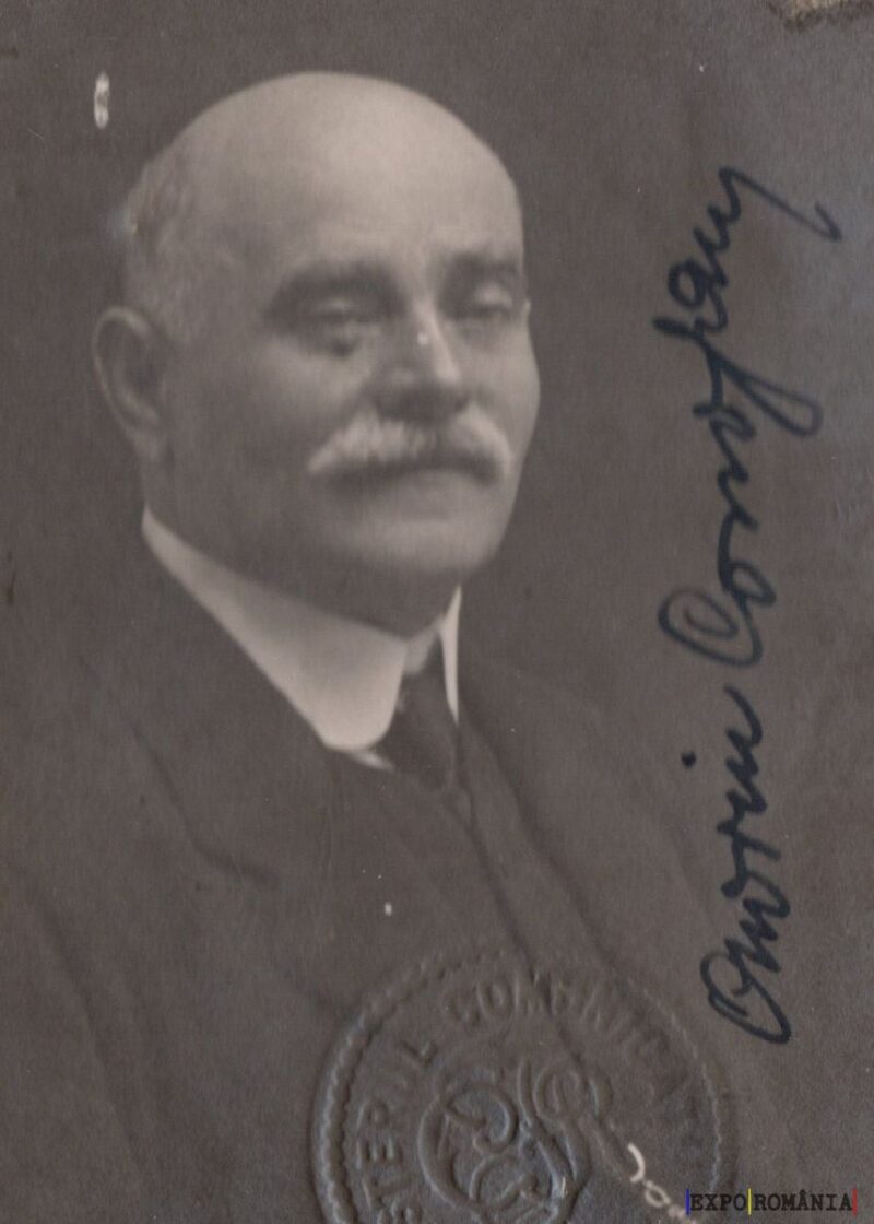 Portret vintage al unui domn cu mustață