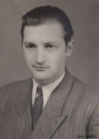 Portret alb-negru al unui bărbat elegant