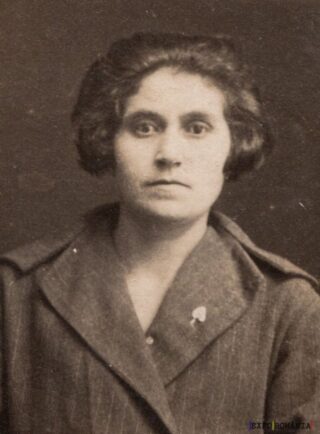 Portret vintage al unei femei serioase