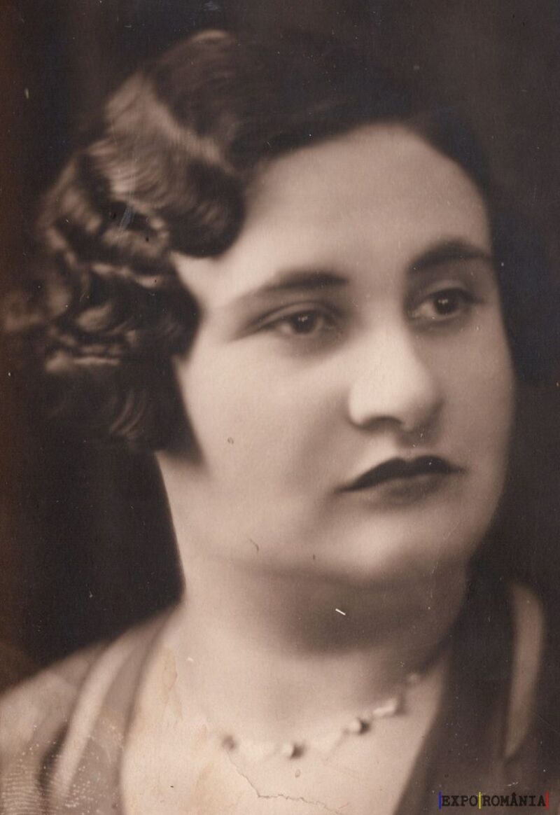 Portret de femeie elegantă în sepia