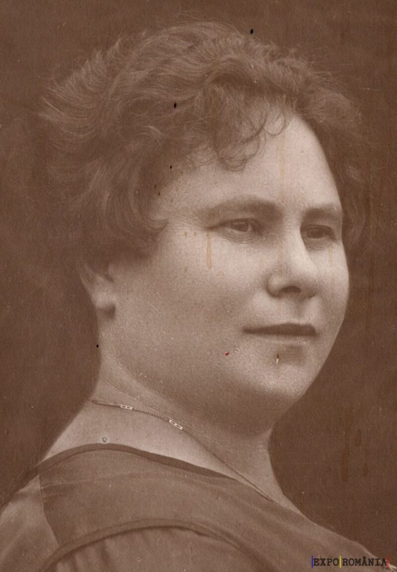 Portret sepia al unei femei din trecut