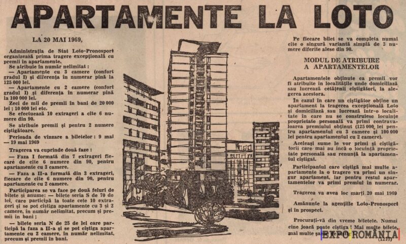 Apartamente disponibile la Loto în 1989