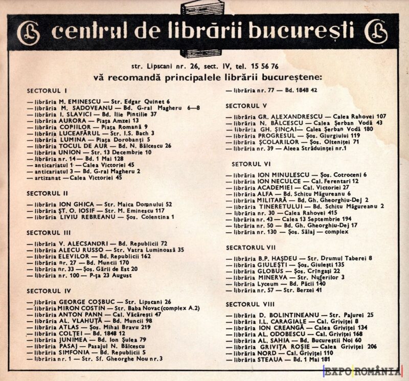 Recomandări de librării în București