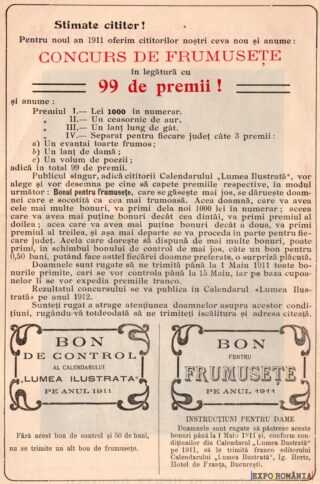 Concurs de frumusețe cu 99 de premii în 1911